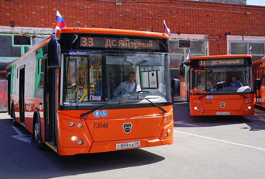 В Калининграде курсируют автобусы, закупленные по нацпроекту